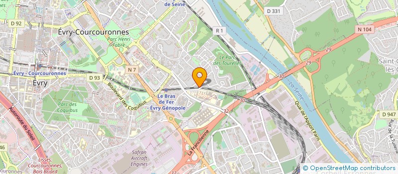 localisation de l'entreprise ASSOC DEVELOPPEMENT RESOURCES HUMAINES à EVRY-COURCOURONNES