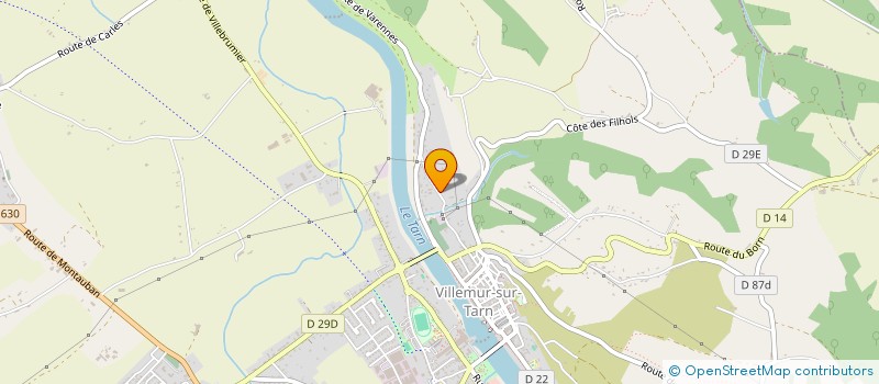 localisation de l'entreprise ASSOC. DEVELOPPEMENT SPORT DETENTE  VILLEMUR-SUR-TARN