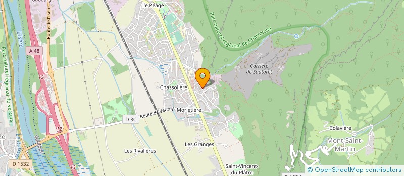 localisation de l'entreprise ASSOC DEVELP FORMATION  ISERE  VOREPPE