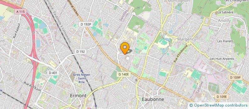localisation de l'entreprise ASSOC DIFFUSION CULTURE SECTEUR HOSPITAL à EAUBONNE