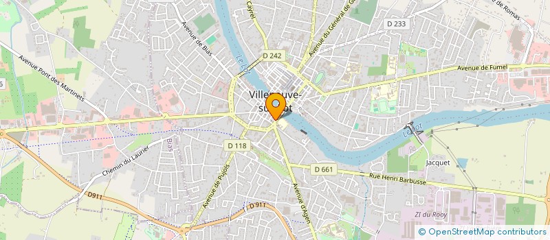 localisation de l'entreprise ASSOC DIFFUSION ET PROMOTION DU THEATRE  VILLENEUVE-SUR-LOT