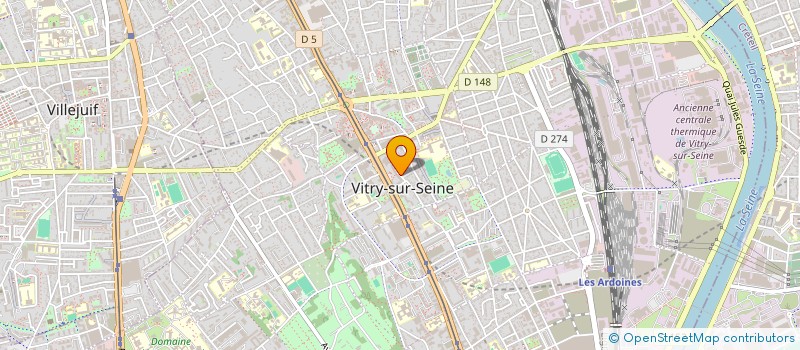 localisation de l'entreprise ASSOC DINAMIC MEDIATION FAMILIALE à VITRY-SUR-SEINE