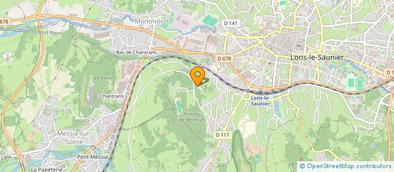 localisation de l'entreprise ASSOC DIOCESAINE DE ST CLAUDE  LONS-LE-SAUNIER