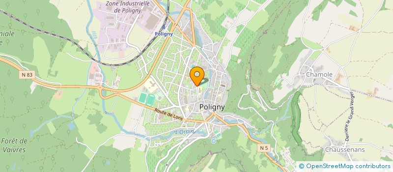localisation de l'entreprise ASSOC DIOCESAINE DE ST CLAUDE à POLIGNY
