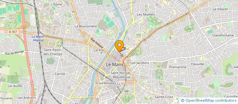 localisation de l'entreprise ASSOC DIOCESAINE DU MANS  LE MANS