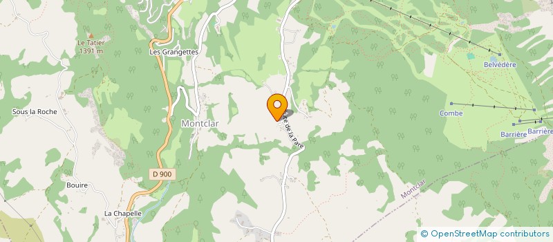 localisation de l'entreprise ASSOC DISTRIBUTION DE LOISIRS MONTCLAR  MONTCLAR