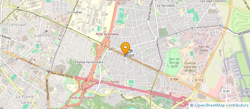 localisation de l'entreprise ASSOC DOCTEURS BARBET N ET RASSAT S à BRON