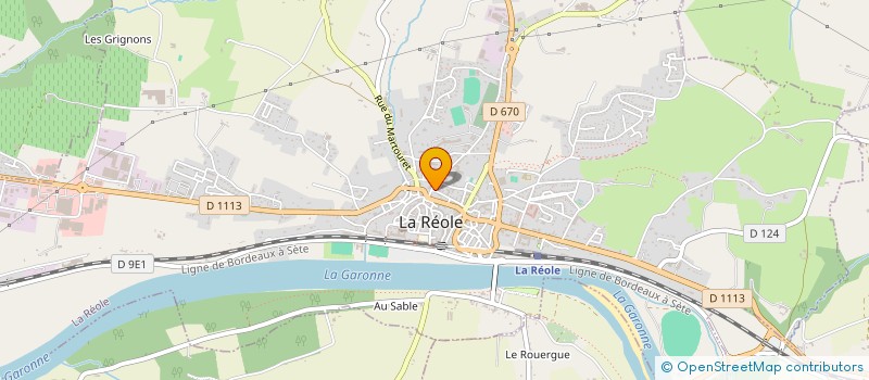 localisation de l'entreprise ASSOC DOCTEURS SALIOU-SGHAIER  LA REOLE