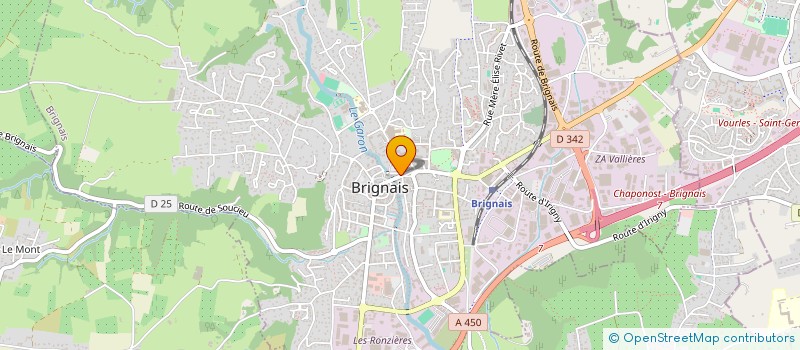 localisation de l'entreprise ASSOC DOMBAY VACANCES  BRIGNAIS