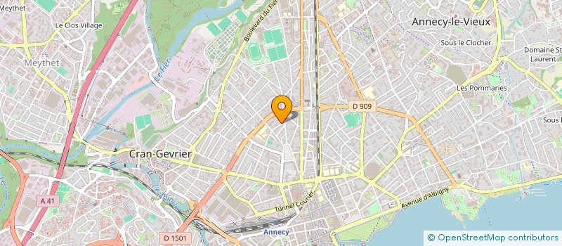 localisation de l'entreprise ASSOC DREAM CHILD FC à ANNECY