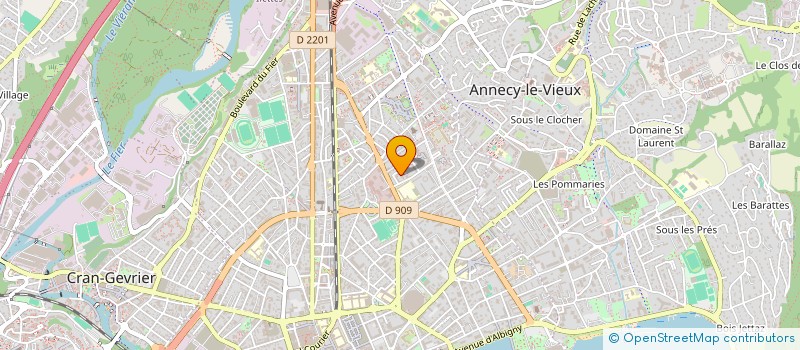 localisation de l'entreprise ASSOC DROITS HOMME ET PIR SULTAN à ANNECY