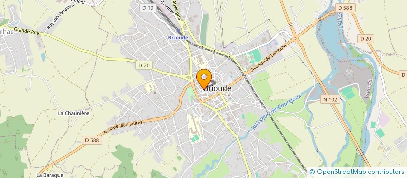 localisation de l'entreprise ASSOC.DU CAMP DES JEUNES BRIVADOIS à BRIOUDE