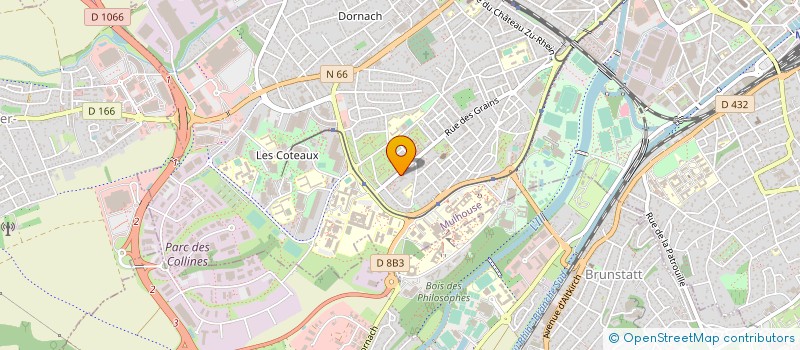 localisation de l'entreprise ASSOC DU CENTRE SOCIO-CULTUREL BEL AIR à MULHOUSE