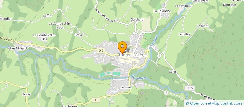 localisation de l'entreprise ASSOC DU CINEMA LE PARNAL à FILLIERE
