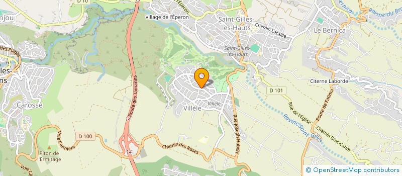localisation de l'entreprise ASSOC. DU COLLECTIF DES POUSSARIS DE LA REUNION à SAINT-PAUL