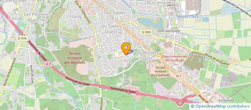 localisation de l'entreprise ASSOC DU COUDOULET LOU REGATI  ORANGE