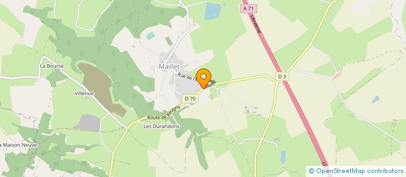 localisation de l'entreprise ASSOC DU PRIEURE DE REUGNY à REUGNY