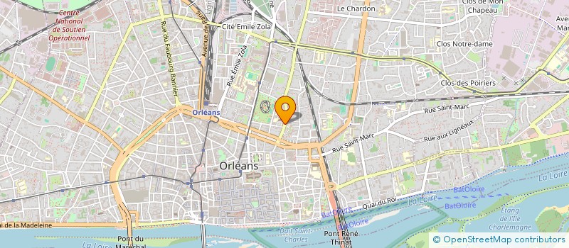 localisation de l'entreprise ASSOC DU QUARTIER ST VINCENT à ORLEANS