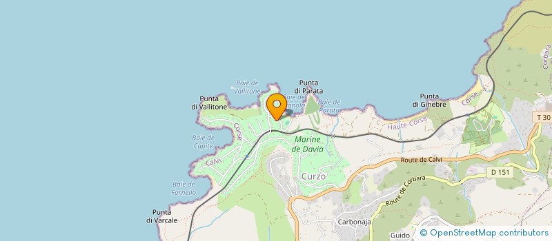 localisation de l'entreprise ASSOC DU RITIRO DE CORBARA à L'ILE ROUSSE