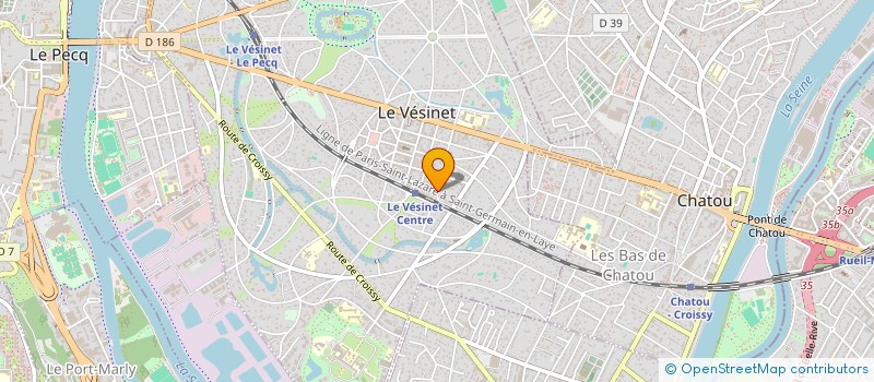 localisation de l'entreprise ASSOC DU THEATRE DE POCHE à LE VESINET