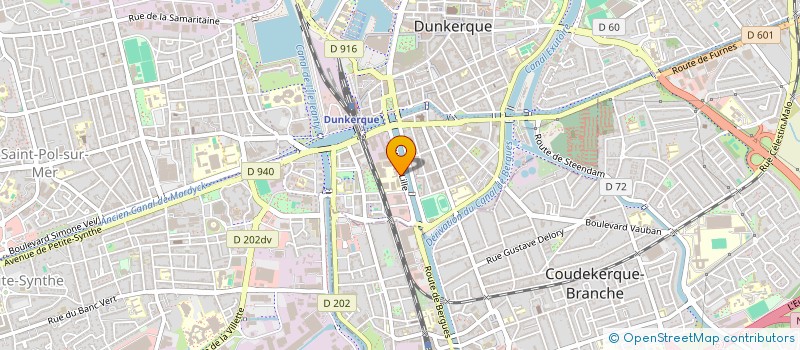 localisation de l'entreprise ASSOC DUNKERQUOISE POUR ENSEIGN &PERFECT à DUNKERQUE
