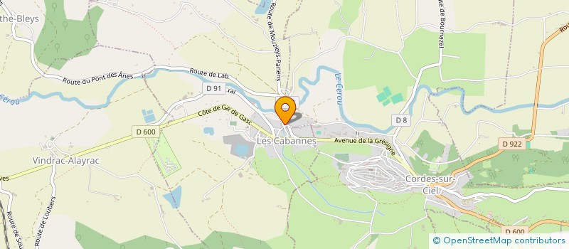 localisation de l'entreprise ASSOC DUTRAIT ET LAVASSO à LES CABANNES