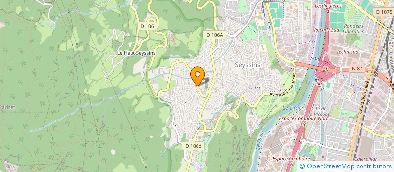 localisation de l'entreprise ASSOC ECHANGES CULTURELS EUROPEENS à SEYSSINS