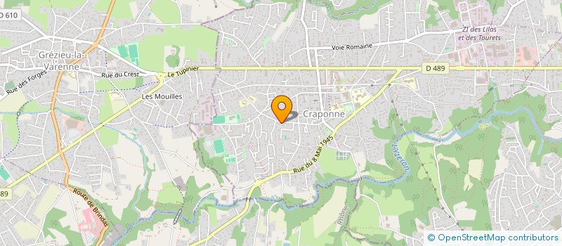 localisation de l'entreprise ASSOC ECOLE D ETE DE DUBLIN  CRAPONNE