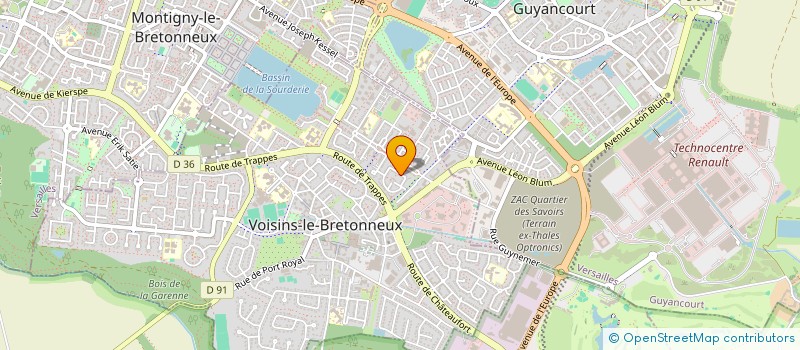 localisation de l'entreprise ASSOC ECOLE DECOUVERTE EVASION VOYAGE à VOISINS-LE-BRETONNEUX