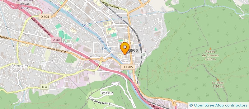 localisation de l'entreprise ASSOC ECOLES CHRETIENNES CLUSE à CLUSES