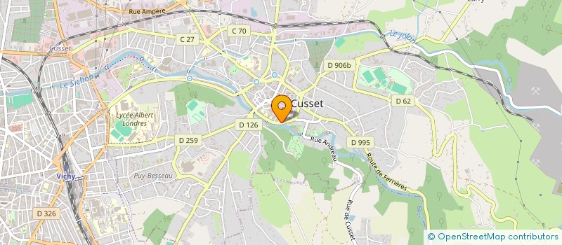 localisation de l'entreprise ASSOC EDUC INFOR CONSOM FEDER EDUC NATIO à CUSSET