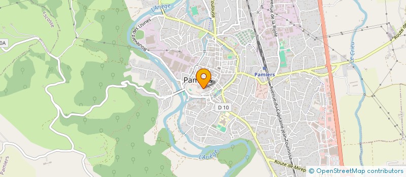localisation de l'entreprise ASSOC EDUC POPUL ARIEGEOISE à PAMIERS