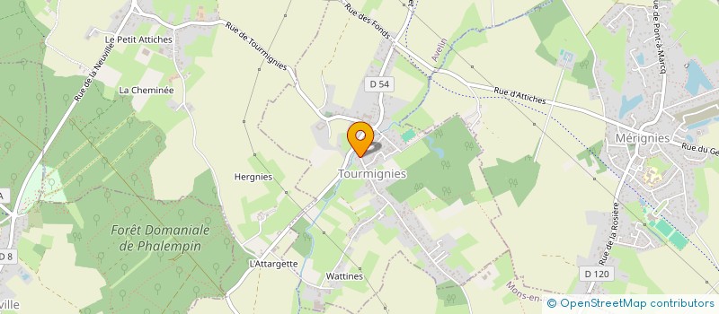 localisation de l'entreprise ASSOC EDUC POPUL ECOLE FAMILLE à TOURMIGNIES