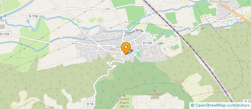 localisation de l'entreprise ASSOC EDUC POPUL LEI CIGALOUN  ALLEINS