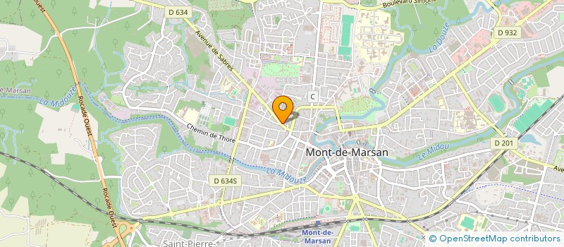 localisation de l'entreprise ASSOC EDUC POPUL ST JEAN AOUT à MONT-DE-MARSAN
