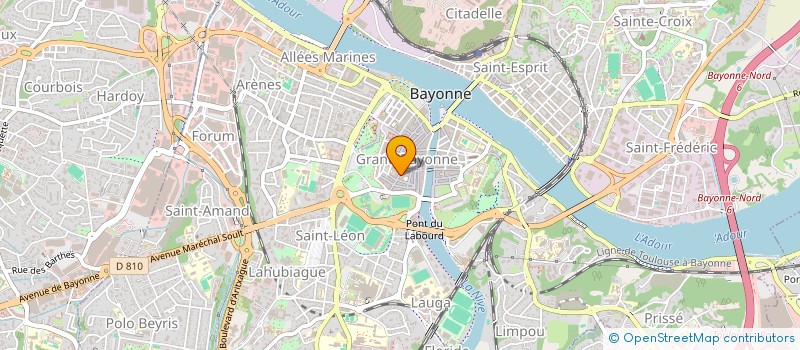 localisation de l'entreprise ASSOC EDUC POPULAIR LAVIGERIE à BAYONNE