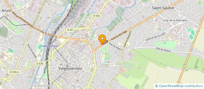 localisation de l'entreprise ASSOC EDUC POPULAIRE ST MICHEL  VALENCIENNES