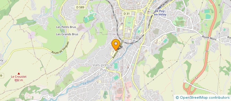 localisation de l'entreprise ASSOC EDUCA SPORT CULTU VALS PRES LE PUY à VALS-PRES-LE-PUY