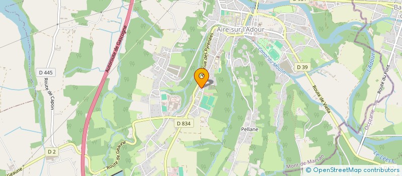 localisation de l'entreprise ASSOC EDUCAT CHRESTIENNE FAVEUR JEUNESSE  AIRE-SUR-L'ADOUR