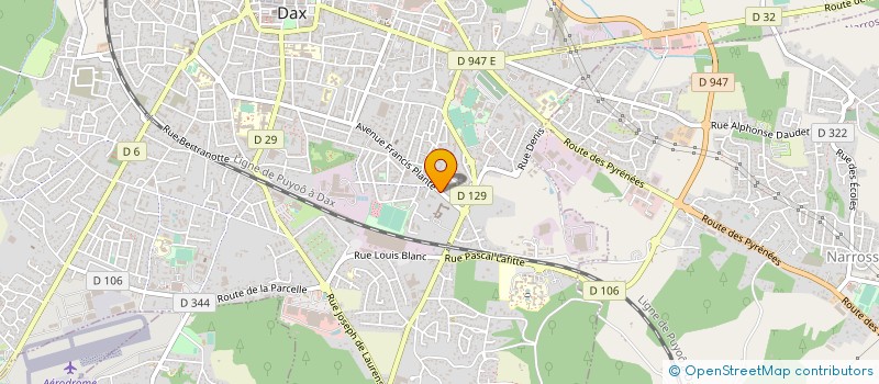 localisation de l'entreprise ASSOC EDUCAT INSTRUCT POPUL LANDES à DAX