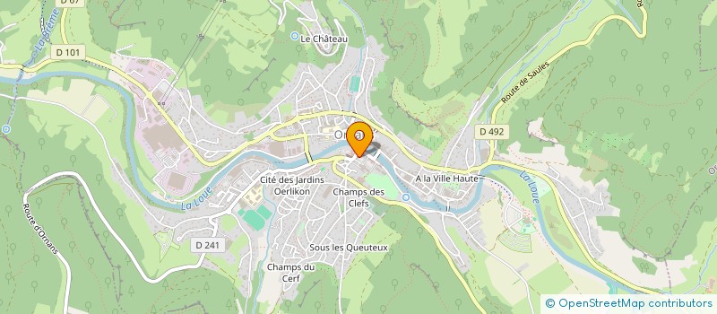 localisation de l'entreprise ASSOC EDUCAT POPUL ST LAURENT à ORNANS