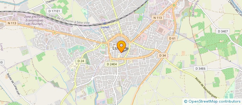 localisation de l'entreprise ASSOC EDUCATION POPULAIRE à LUNEL