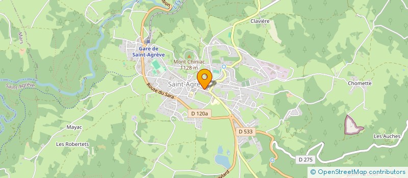 localisation de l'entreprise ASSOC EDUCATION POPULAIRE à SAINT-AGREVE