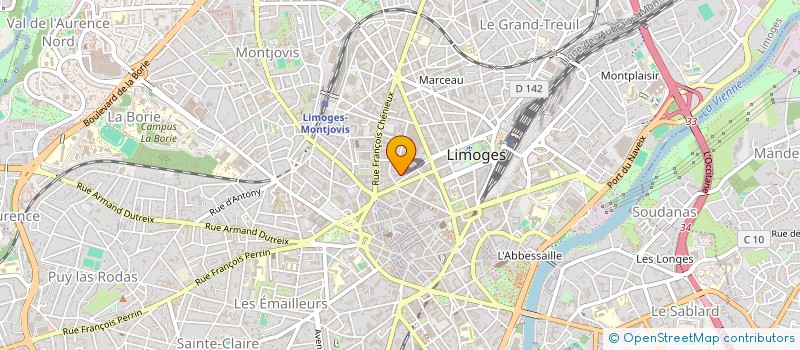 localisation de l'entreprise ASSOC EDUCATION POPULAIRE à LIMOGES