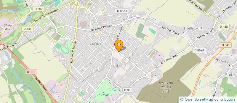 localisation de l'entreprise ASSOC EDUCATION POPULAIRE à BRUAY-LA-BUISSIERE