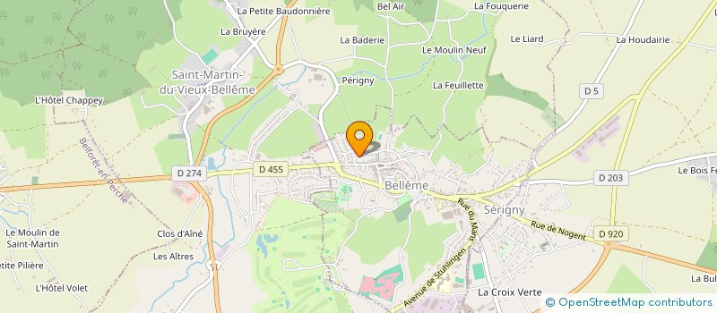 localisation de l'entreprise ASSOC EDUCATION POPULAIRE ST MICHEL à BELLEME