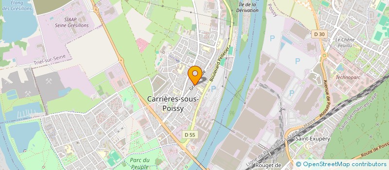 localisation de l'entreprise ASSOC EN FAVEUR DU 3EME AGE à CARRIERES-SOUS-POISSY