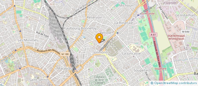 localisation de l'entreprise ASSOC ENCADREMENT PROFES POUR INSERTION à TOULOUSE