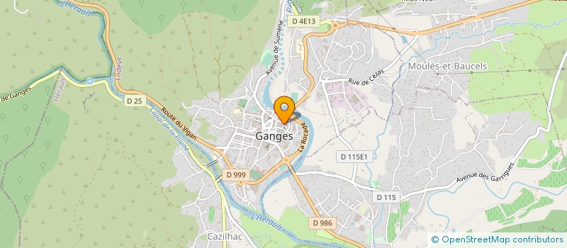 localisation de l'entreprise ASSOC ENERGIES DOUCES-PREFAISABILITE à GANGES