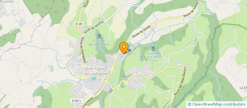 localisation de l'entreprise ASSOC ENFANCE ET LOISIRS LA VALDAINE  SAINT-GEOIRE-EN-VALDAINE